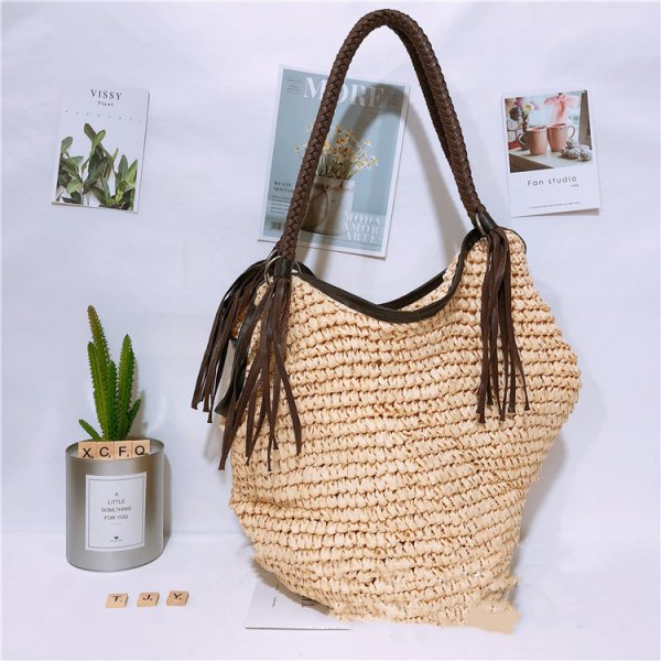 One-shoulder Portable Straw Bag Woven Bag