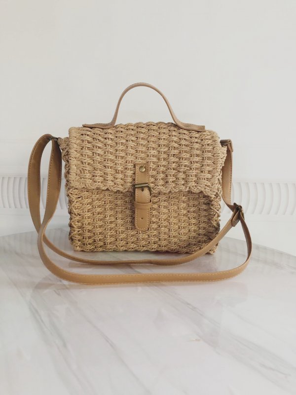 New Women's Summer Straw Woven Bag Shoulder Bag Paper Rope Bag