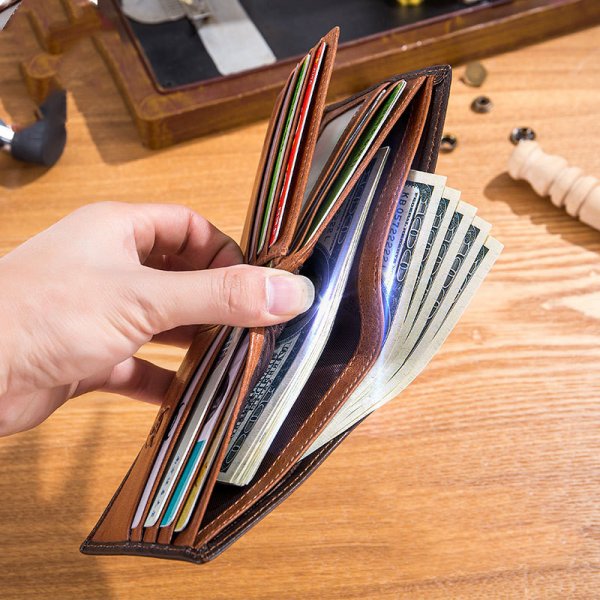 Anti-theft swipe multi-card wallet