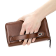 Men's Long Genuine Leather Clutch Wallet Zipper