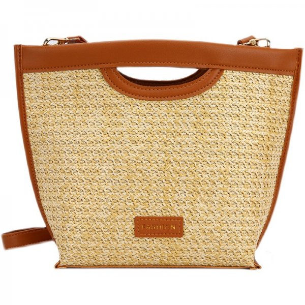 Straw Simple Shoulder Tote Bag